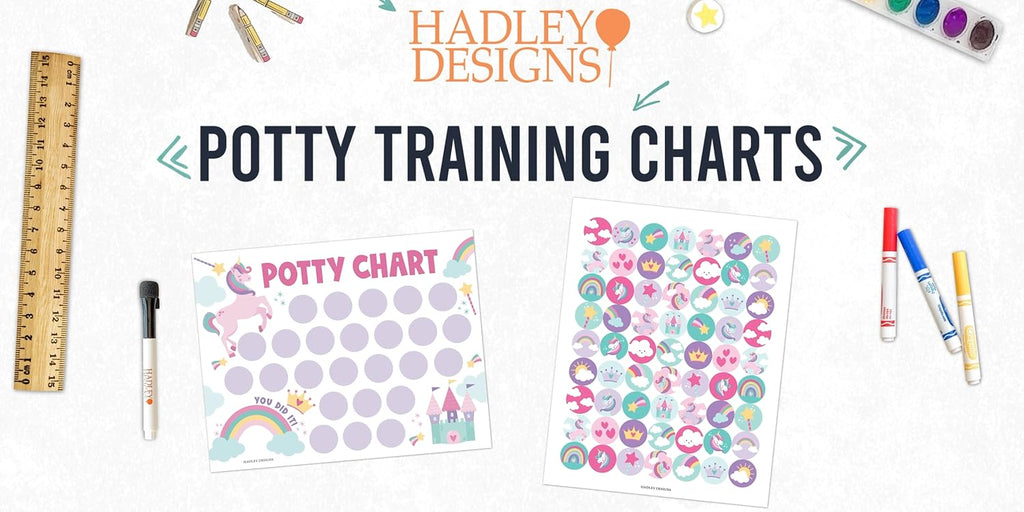 10 Potty Training Chart for Toddler Girls Sticker Reward Chart for Kids