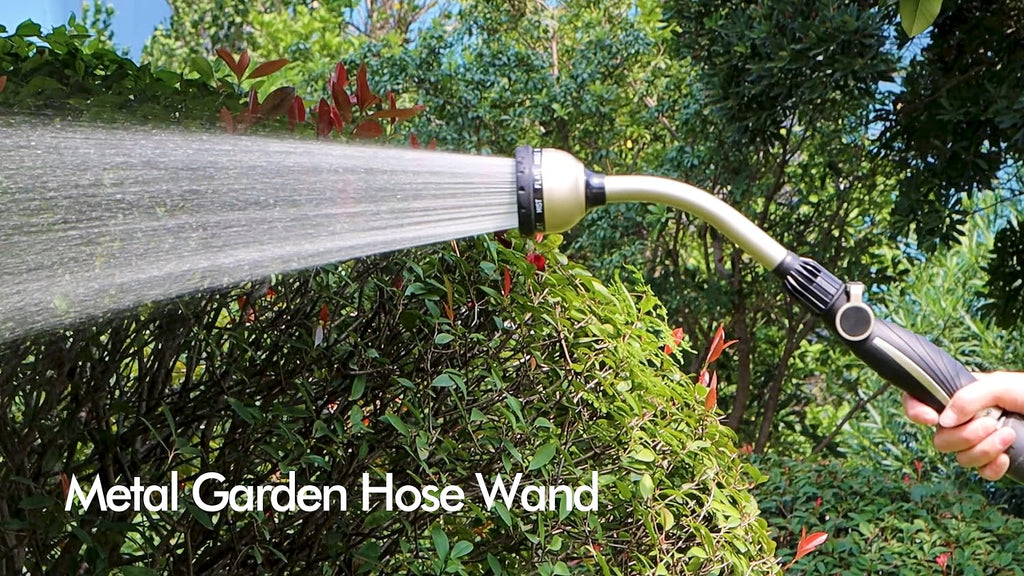 RESTMO Watering Wand Heavy Duty, 15-Inch Long Hose Nozzle Sprayer